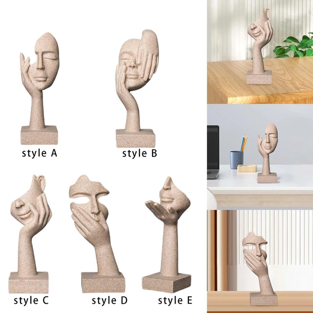 Art abstrait Figurine Résine Statue Artisanat Décoration Ornement Nordique