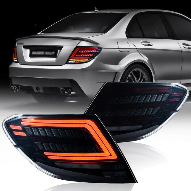FOR MERCEDES W204 C180 C250 C300 C63 AMG 2007-2014 LED Tail Light Smoke ...