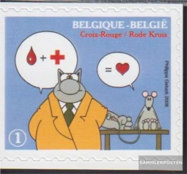 Belgique 3795Dl (complète edition) neuf avec gomme originale 2008 Rouge Cross