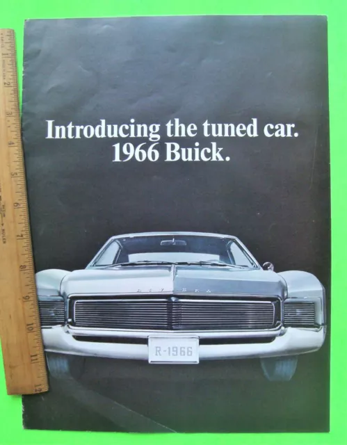 1966 BUICK BIG DLX 16-pg BROCHURE RIVIERA Electra WILDCAT Skylark GRAN SPORT