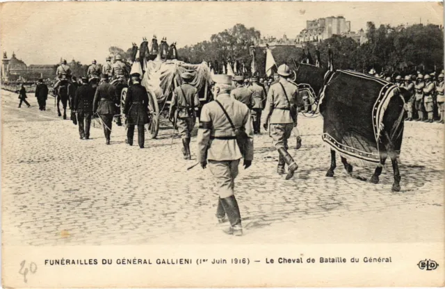 CPA PARIS Funeral of General GALLIENI 1916 Horse Battle (1243723)