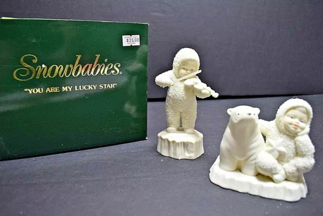Dept 56 Snowbabies YOU ARE MY LUCKY STAR  1996  #68814  (1sb1221D)