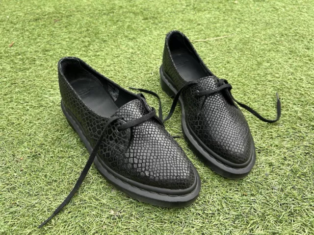 DR MARTENS SIANO leather women s shoes with Airwair soles. Black snake. UK 5 59.99 PicClick UK