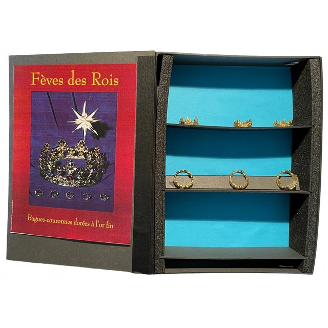 Coffret de 6 fèves Bagues couronnes