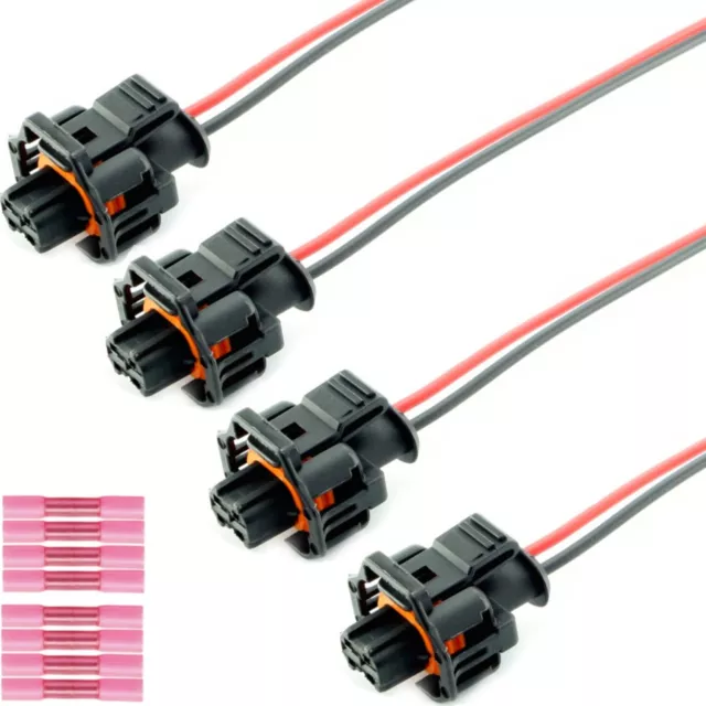 4x Einspritzdüsen Stecker Einspritzventil Kabel passend für 1,9 CDTi Opel Fiat