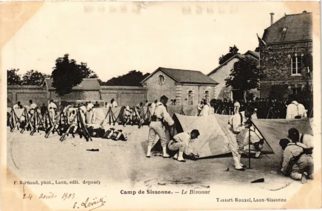 CPA Militaire, Camp de Sissonne - Le Bivouac (278748)