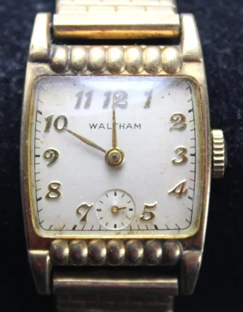 Waltham 750B 17j 10k Gold Filled Watch - Vintage - Runs