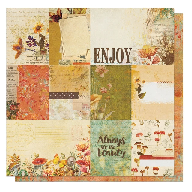 25 Pack Meadow's Glow Double-Sided Cardstock 12"X12"-See The Beauty GLO12-4289