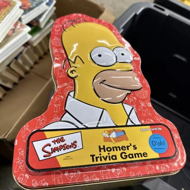 The Simpsons Homer’s Trivia Game Complete In Tin 2001