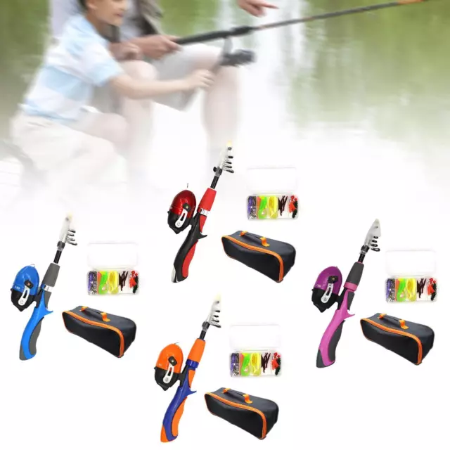 Fishing Rod and Reel Combo Child Fishing Rod Complete Set with