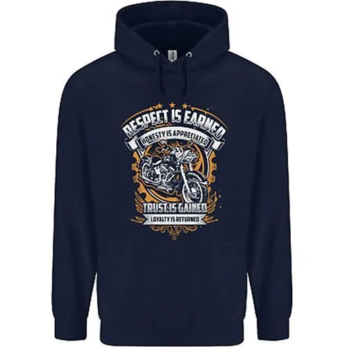 Felpa con cappuccio Respect Earned Moto Moto Biker Bambini 2