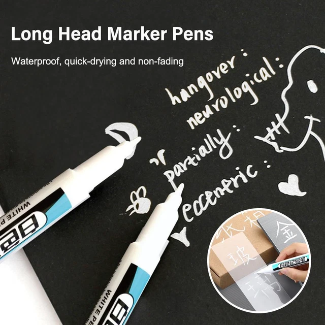 Permanent-Lackmarker Weiß – 6 Mm Spitze, Wasserfest, Für Metall, Glas, Holz, Kunststoff