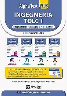 Alpha Test PLUS Ingegneria TOLC-I. Kit Completo di ... | Livre | état acceptable