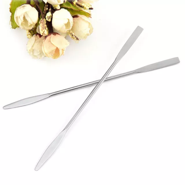 Dual Heads Stainless Steel Cosmetic Make up Mixing Spatula Tool for Pale-7H 2