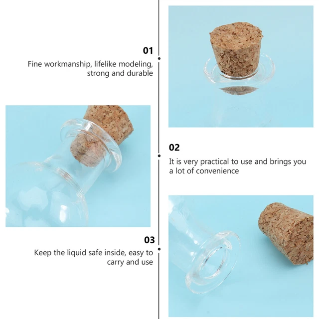 200Pcs Sicher Wiederverwendbare Probe Display Flasche Für Schmücken Freunde 2