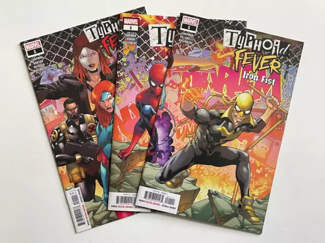 Marvel TYPHOID FEVER COMPLETE SET LOT IRON FIST SPIDER-MAN X-MEN # 1 VF/NM 2018