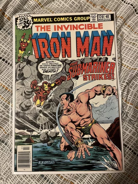 The Invincible Iron Man #120 Marvel Comics 1979 1st App Justin Hammer Namor VF