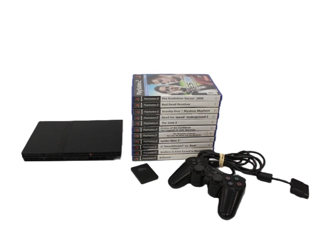 SONY PLAYSTATION 2 PS2 Slim Game Console Bundle w/ 12 Games - W85 £57. ...