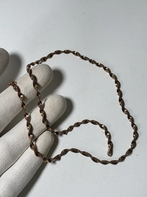 Ancienne Chaîne En Argent Massif 925 - Grosse Maille, Très Bon état, Origine France