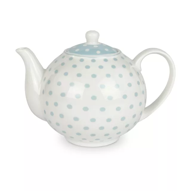 Théière en Porcelaine Isabelle Rose A Pois Style Rétro avec Couvercle 1 L 5037