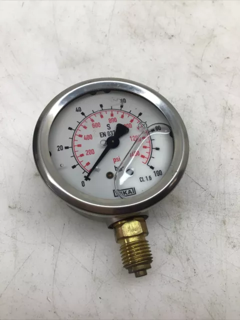 WIKA Manometer 0-100 BAR / 0-1400 Psi NEW no Box Ref278