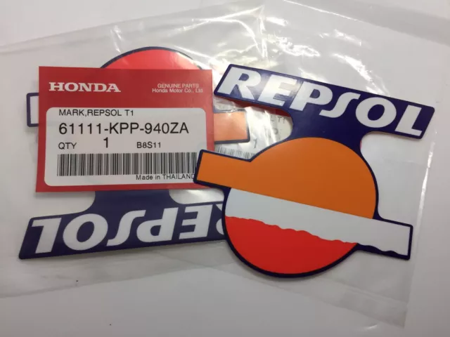 Honda 150 250 350 Cbr Repsol Decal Mark Sticker Set Of 2 Genuine.