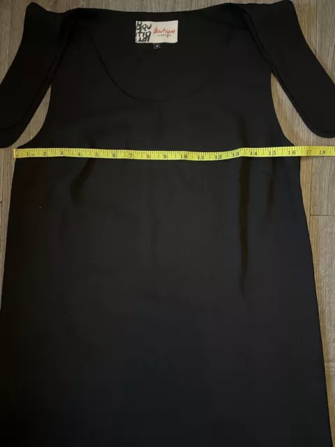 Boutique By Jaeger Black Sleeveless Tunic Top/Dress Size 8 Lagenlook Daywear 2