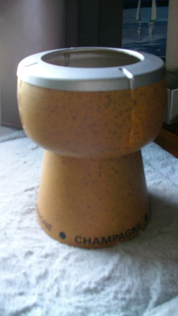 Seau à Champagne Ancien STAMP Ref 500 Forme Bouchon Beige