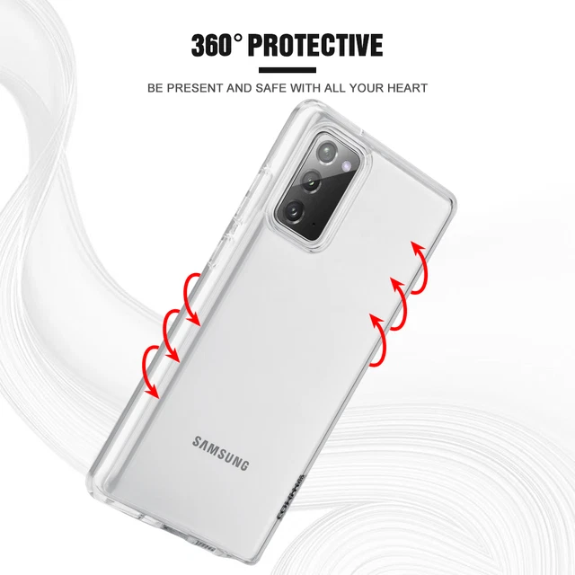 For Samsung Galaxy Note 20 / ULTRA Thick Clear Hybrid Slim Case TPU Rubber Cover