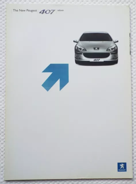 Peugeot 407 2004 UK Market Car Sales Brochure 