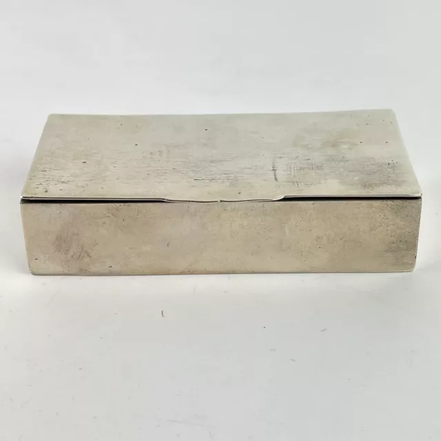 Antique Solid Sterling Silver Tiffany & Co Stamp Box 8.8cm X 4.2cm C1930s