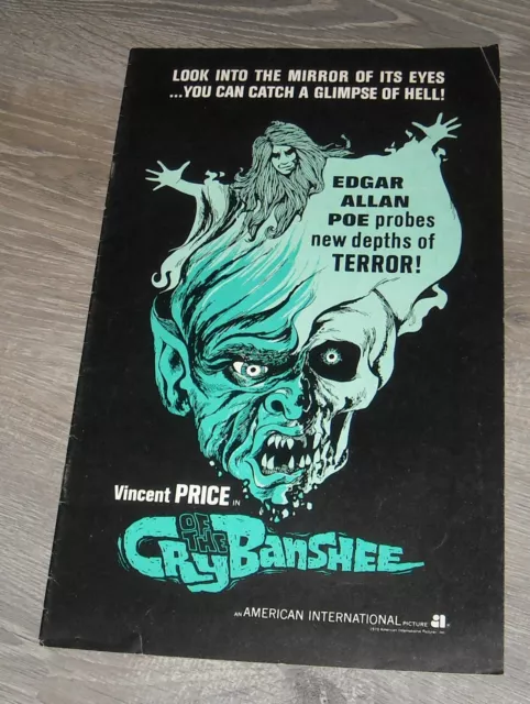 EDGAR ALLAN POE CRY of BANSHEE PROMO HORROR MOVIE PRESSBOOK 1970 VINCENT PRICE