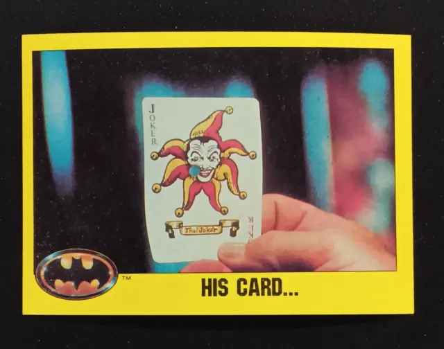 1989 Topps Batman #88 His Card...