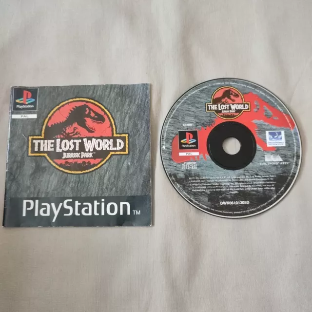 Jurassic Park The Lost World Playstation 1 Game (PS1) *Disc + Manual*