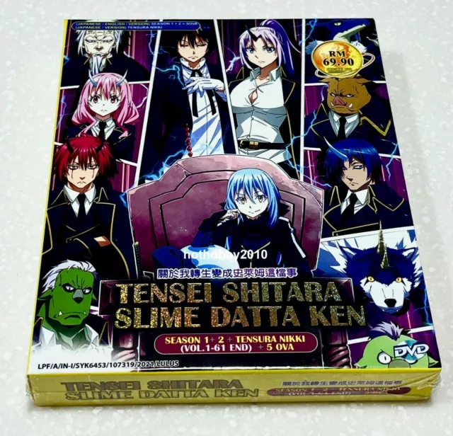 Tensei Shitara Slime Datta Ken Season 1+2+Tensura Nikki +OVA Anime DVD Box  Set All Region - Free Shipping Via DHL Express