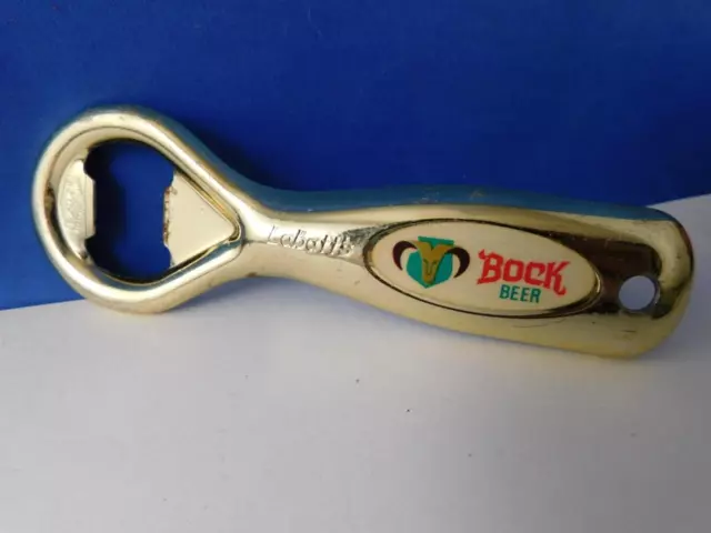 Vintage Beer Bottle Opener Labatt's Boch Canadian Brewery Advertising Metal