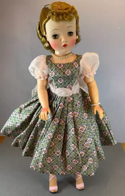 20" Madame Alexander Cissy Doll in Tagged Dress 1957 era