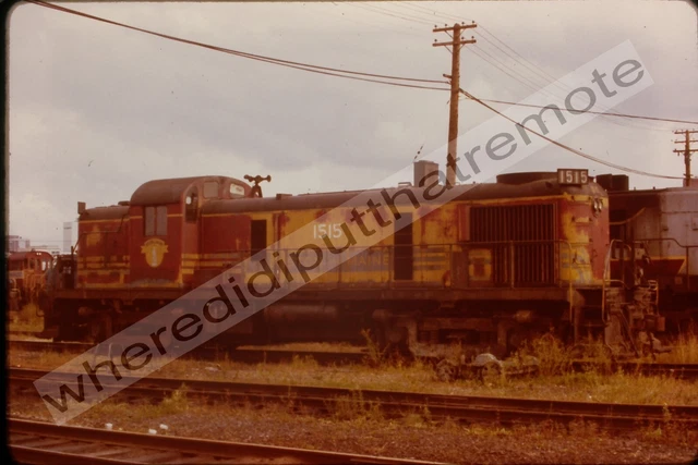 Orig. Slide Boston & Maine BM 1515 Alco RS3 St. Luc Quebec 9-29-1970