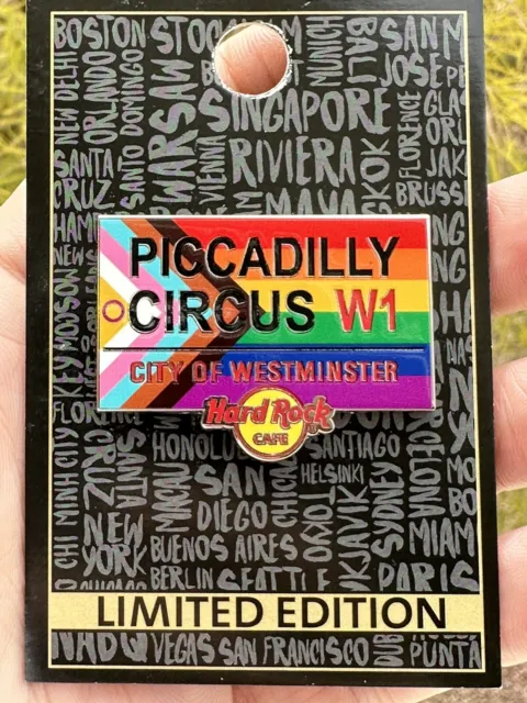 NEW Hard Rock Cafe London Piccadilly Circus 2024 Gay Pride Street Sign Pin
