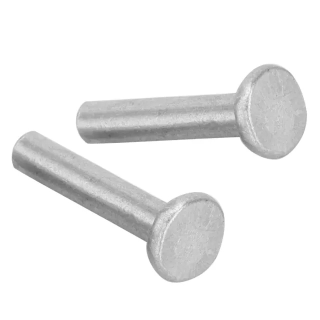 (M4*20) 100pz Rivetti Solidi Testa Piatta GB867 M4 Kit Rivetti Alluminio 20/25 Mm