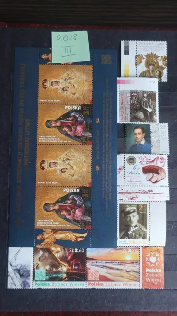 Polnische Briefmarken - 3. Quartal 2018
