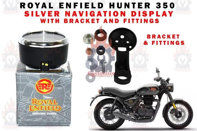 Royal Enfield "Silver Navigation Display Unit With Fitting Assy." For Hunter 350