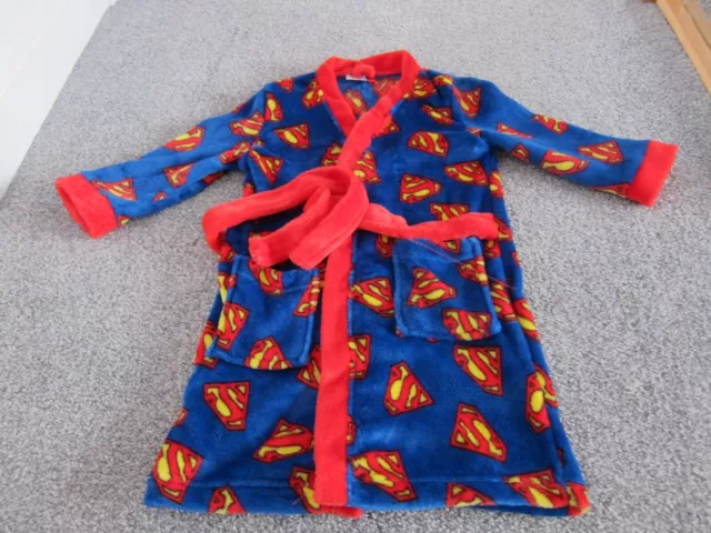 Boys Superman Dressing Gown Age 3-4 Years