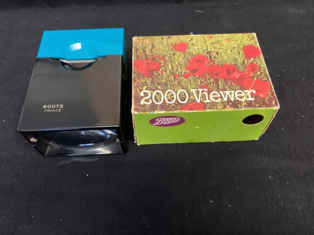 Vintage Boots 2000 Viewer  for 35mm Slides Boxed - Made in France by  Diapo