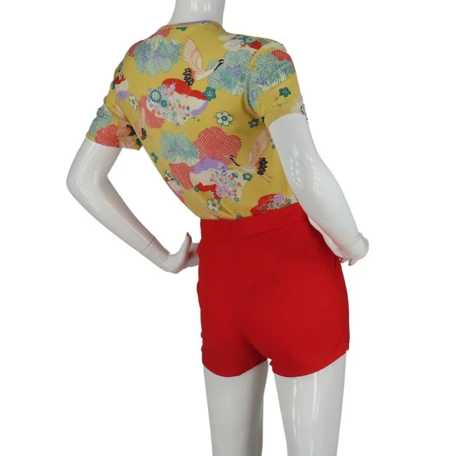 70s Vintage Boho Hippie Festival Mod High Waisted Rockabilly Pin Up Denim Shorts