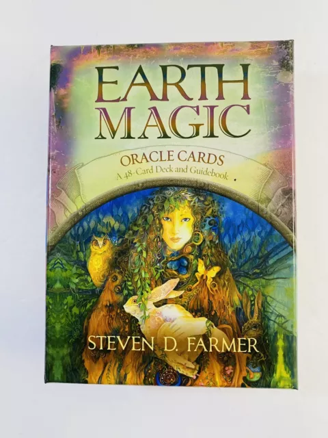 Earth Magic Oracle Cards 48-Card Deck and Guidebook by Steven D. Farmer