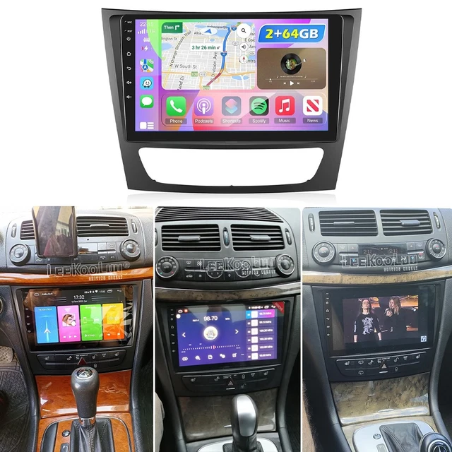W219 Android 64GB ANDROID 15 Apple Carplay Autoradio GPS For Mercedes E/CLS Klasse ...