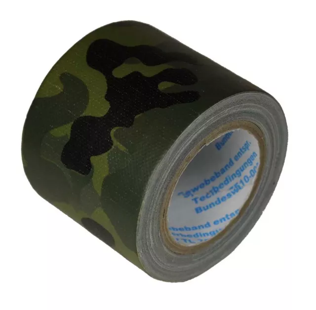 Bundeswehr Panzerband 50 mm x 5 m flecktarn Panzertape Gewebeband BW