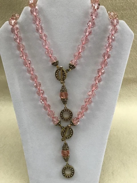 Heidi Daus ~Let Me Count The Ways~ Convertible 2-Piece Necklace(s)