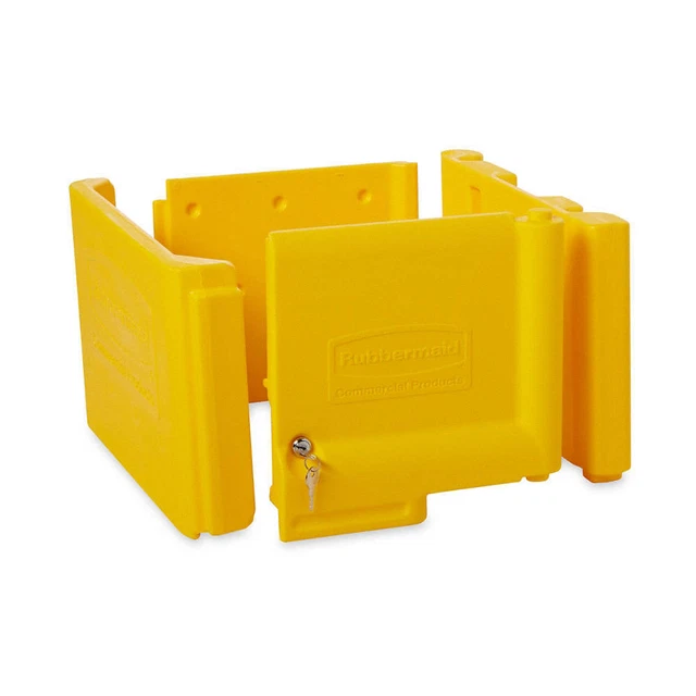 RUBBERMAID COMMERCIAL PRODUCTS FG618100YEL Locking Compartment,20 in L,Yellow